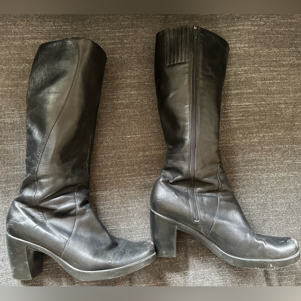 Dansko calf high black boots wide calf size 42